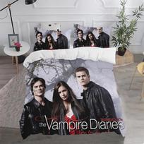 Vampyrų dienoraščiai patalynės komplektas Mielas miegamojo patalynės užvalkalas pagalvei Suaugusiems Vaikams Dovana Viengulis Dvigulis Didelis Dydis Dekoravimui 155x200cm