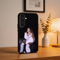 A- Ariana G-Grande  Phone Case For Samsung  A73,72,71,53,52,51,22,91,80, Soft Black Cover Samsung a53 5g brown