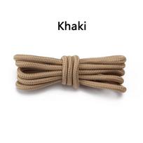 Klasikiniai apvalūs batraiščiai sportbačiams, batai, žygio batai, batraištis, Oksfordo batų raišteliai moteriai, vyrui 90cm/120cm/150cm Batraiščiai 70cm chaki
