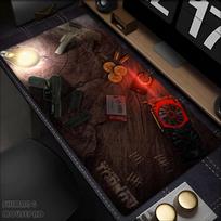 Escape From Tarkov pelės kilimėlis Žaidėjo stalo kilimėlis Pelės kilimėlis x Stalo aksesuarai XXL Žaidimų Anime Prailgintas stalas PC Didelis pelės kilimėlis 900x400x2mm brown