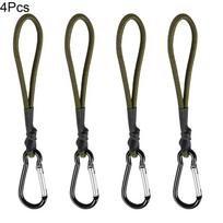 Durable Paracord Lanyard with Heavy Duty Carabiner 5 Color Choices Anti-lost Strap for Outdoor Camping Hiking Key Carry Red 8