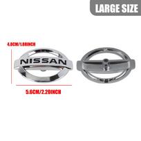 wskpa9 1 vnt. ABS automobilio vairo logotipo emblemos dangtelio lipdukas Nissan Qashqai Patrol X-Trail Juke MICRA Altima Tiida Versa Leaf Serena For Nissan gray