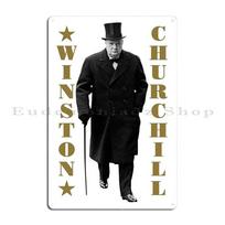 Winston Churchill Effort Inspirational Quote Underground Art Print Motivational Metal Cinema Plaques Mural Tin Sign Poster 20x30cm（7.8x11.8inch）