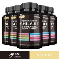 Pslalae - 8-in-1 Complex Capsules - Shilajit - Energy - Immune Health 120*5