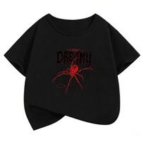 Hip Hop vasaros pavasario anime voro marškinėliai juokingi manga vaikams vaikiški marškinėliai berniukams mergaitėms laisvalaikio viršutinė dalis T-shirt 130 juoda