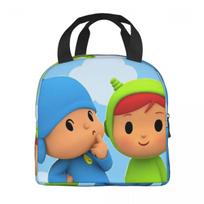 Pocoyo animaciniai komedijos aksesuarai Izoliuotas pietų krepšys maisto dėžutei į mokyklą Nešiojama termo šaltkrepšio pietų dėžutė Option 1