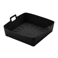 9  Silicone Air Fryer Liners for Cosori/Ninja 6-8QT - 23cm Square Reusable Baking Tray Oil-Free & Dishwasher-Safe juoda
