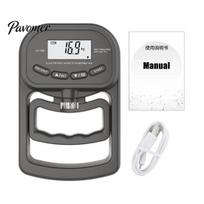 Non-slip Grip Tester Hand Dynamometer Strength Trainer 396 Lbs Electronic Exerciser Strengthener Handgrip Measurer Meter with LCD Display Ergonomic gray