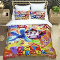 Nuostabus skaitmeninio cirko patalynės komplektas 3D spausdinimas Anime paklodžių komplektas Vienvietis Twin Pilnas Queen King Dydžio Patalynės Komplektas 140x200cm