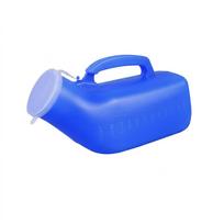 Male Urinal Plastic Pee Bottles Large Capacity 1200ml Pee Container with Easy-grip Handle Design for Elderly Men Outdoor Camping mėlyna