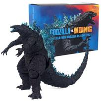 Godzilla vs Kong Action Figure Movie Mechagodzilla Monster Nuclear Breath Collectible Toy Model for Kids Adults Blue back free godzilla