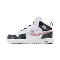 Air Jordan 1 Mid ALT SE PreSchool 'Take Flight' (Unisex) White / Bright Crimson / Blue Hero Kids' Basketball Shoes DD3105 114 31.0 white