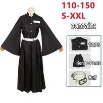 Anime Tokitou Muichirou Cosplay Kostiumai Kisatsutai Uniforma Perukas Helovino Kostiumas Suaugusiems Vaikams XL&Other black