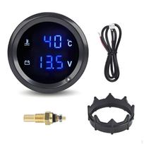52mm Digital Temperature and Electrical Potential Meter Dual Function 2in1 Water black