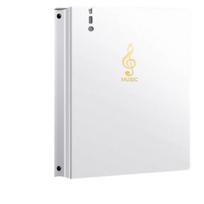 Loose-leaf Storage Sheet Music Folder A4 Piano Score Storage Holder Music Score Binder  Guitar White 20sheet white
