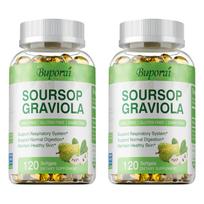 Buporai - Soursop Extract Capsules - Digestive and Respiratory Health 120*2