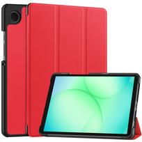 For Samsung Galaxy tab A11 8.7'' Folding Stand Smart Tablet Case for Samsung galaxy tab A11 SM-X133 SM-X135 Cover funda Galaxy Tab A11 8.7 raudona