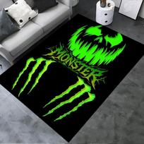 Monster Energy Kilimas Svetainei Miegamajam Namų Sofos Dekoravimui, Vaikų Žaidimų Neslystantis Grindų Kilimėlis 40x60cm( 15x23in ) green
