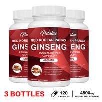 Pslalae - Red Korean Panax Ginseng Extract - 4800 mg - Energy 120*3