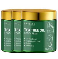 Tea Tree Oil Foot Cream with Aloe & Menthol - Moisturizes & Softens Skin with Hyaluronic Acid & Retinol 100g