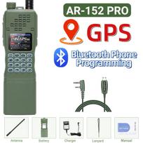 New BAOFENG AR-152 PRO GPS Walkie Talkie Bluetooth Programming Multi Band Tri-power 12000mAh Tactial Long Range Ham Radio EURO