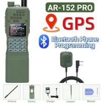New BAOFENG AR-152 PRO GPS Walkie Talkie Bluetooth Programming Multi Band Tri-power 12000mAh Tactial Long Range Ham Radio EURO