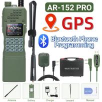 New BAOFENG AR-152 PRO GPS Walkie Talkie Bluetooth Programming Multi Band Tri-power 12000mAh Tactial Long Range Ham Radio US