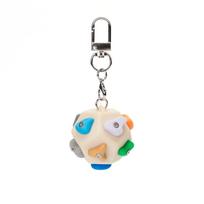 Handmade Rock Climbing Keychain Sturdy Key Ring Mini Climbing Block  Outdoor Enthusiasts Keychain white