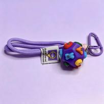 Handmade Rock Climbing Keychain Sturdy Key Ring Mini Climbing Block  Outdoor Enthusiasts D purple
