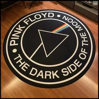 Pink Floyd Dark Side of the Moon Print Carpet Non Slip Floor Rug for Living Room Bedroom Music Fan Home Decor 80x80cm 31inch