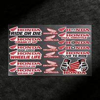 HONDA lipdukai Motociklo lipdukas Automobilio kėbulo, buferio, langų, motociklo, nešiojamojo kompiuterio, sienų vinilinė lipdukas Automobilio tiuningo priedai 20x30cm