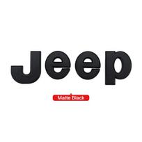 ABS Automobilio Priekinio Variklio Dangčio Emblema Šoninė Kėbulo Galinės Bagažinės Dalis Jeep Logotipo Ženklelis Grand Ženklelis Cherokee Wrangler Renegade Compass JK Patriot matinė juoda spalva