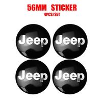 4 vnt. Automobilio rato centrinis dangtelis Stebulės dangteliai Emblema Lipdukas Jeep Wrangler Renegade Compass Gladiator Cherokee JL Grand JK Patr Libert juoda