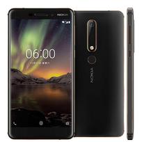 Atnaujintas atrakintas originalus Nokia 6.1 4G Android aštuonių branduolių 5,5 colio 4GB RAM 64GB ROM 16 MP 1080P mobilusis telefonas su 1 SIM kortele 3GB 32GB Simple juoda