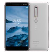 Atnaujintas atrakintas originalus Nokia 6.1 4G Android aštuonių branduolių 5,5 colio 4GB RAM 64GB ROM 16 MP 1080P mobilusis telefonas su 1 SIM kortele 4GB 64GB Simple balta