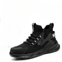 Labor Insurance Shoes, Breathable Steel Baotou Anti-smash and Stab-proof, Lightweight and Comfortable Safety Protective Shoes 48 black