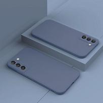 Skysto silikono telefono dėklas, skirtas Samsung Galaxy S23 S21 S22 S20 Ultra S10 Plus FE A72 A71 A52 A51 A32 A31 4G 5G minkštas plonas dangtelis For Galaxy A21S 4G pilka spalva