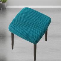 Elastingas kėdės užvalkalas Pledas kėdės užvalkalas Mažas kvadratinis sėdynės užvalkalas Restoranas blue
