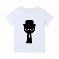 Sprunki Katoen Korte Mouw Kleding Kinderen Zon Spelen marškinėliai Incredibox Meisjes Korte Mouw Jongens Anime Leuke Casual Kleding 120cm balta