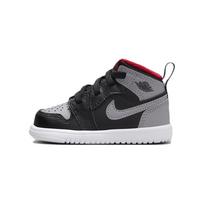 Jordan 1 Mid ALT Juoda Ugnies Raudona Balta Cementinė Pilka (TD) Kūdikio sportbačiai DR9744-006 27 black