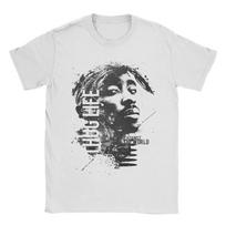 Tupac Tik Dievas Gali Mane Teisti 90-ųjų Vintage Marškinėliai 2pac Hip Hop Grynos Medvilnės Drabužiai Šaunūs Trumpomis Rankovėmis Apvalia Kaklo Marškinėliai S white