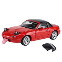 1/32 Mazda MX5 MX-5 lydinio liejimo žaislinio automobilio modelis Su garsu ir šviesa Atitraukiamas Vaikų žaislas Kolekcionuojamas daiktas Gimtadienio dovana raudona