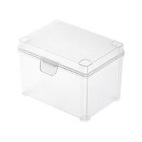Plastic Clear Cards Storage Containers Box Game Playing Cards Box for Collecting Beads, Jewelry, Business Cards, Crafts white