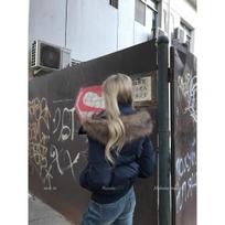 VAYLA Žieminė Nauja Kailinė Apykaklė Rožinė Medvilninė Moteriška Striukė su Gobtuvu Harajuku Aukštos Gatvės Šaltai Atspari Stora Medvilninė Striukė S gray