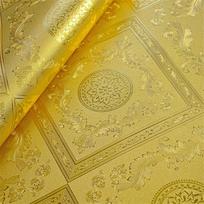 Luxury Classic Gold Foil Wallpaper Roll Living Room 3D Relief Lattice Wall Paper Ktv Bar Papel De Parede 0. 53x9.2m auksinė