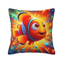 Dory And Finding Nemo Film Throw Pillow Covers Home Decorative Modern Disney Anime Cushion Decoration Salon Square Pillowcase 16x16Inch