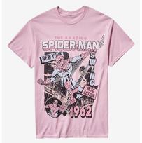 Marvel Nuostabusis Žmogus-voras Rožiniai Komiksų Marškinėliai Unisex Dydis S-5XL Pakartotinis Spausdinimas Unisex Marškinėliai S gray