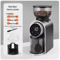 Adjustable Electric Coffee Grinder with Steel Core for Hand Drip and Italian Style Brewing UK Plug BS 220V black