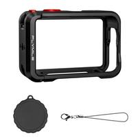Aluminum Alloy Metal Cage Camera Frame for DJI Osmo Action 6 Action Camera Accessories Metal Cage black