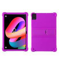 TCL Tab 10L 4 kartos planšetinio kompiuterio dėklas 10 colių planšetinio kompiuterio dėklas Korpusas Atsparus smūgiams Silikoninis planšetinio kompiuterio dangtelis Lengvas Vaikams draugiškas violetinė